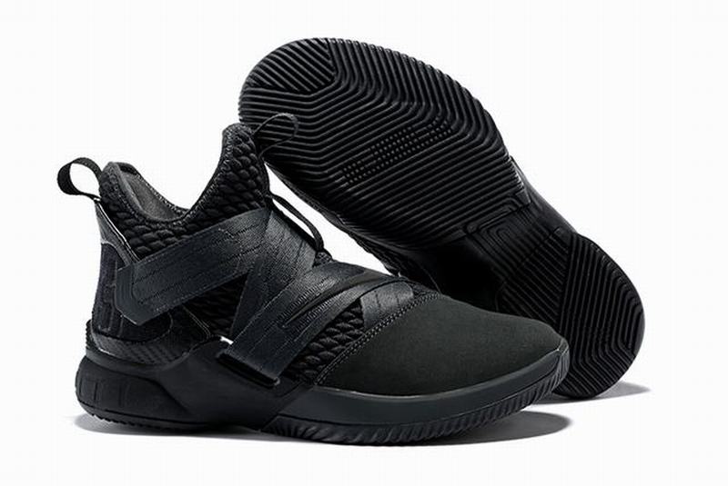 Nike Lebron James Soldier 12 Shoes Coal Black